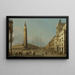 Piazza San Marco uitzicht naar het zuiden en het westen - Canaletto — ingelijst kunstwerk aan de muur