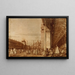 Piazza San Marco vanaf de zuidwesthoek met de Procuratie Nuove rechts - Canaletto — ingelijst kunstwerk aan de muur
