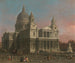 La cathédrale Saint-Paul - Canaletto — weergave van het kunstwerk