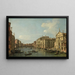 Het grote kanaal in Venetië, uitzicht naar het zuidoosten vanaf San Stae bij de Fabbriche Nuove de Rialto - Canaletto — ingelijst kunstwerk aan de muur