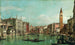 Le Grand Canal, Venetië, kijkend naar het zuidoosten met de Campo della Carità rechts - Canaletto — weergave van het kunstwerk