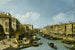 Le Grand Canal près du pont du Rialto Venise - Canaletto — weergave van het kunstwerk