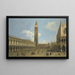 Venetië, uitzicht op de Piazzetta richting het noorden - Canaletto — ingelijst kunstwerk aan de muur