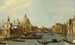 Venetië L'monding van het Groot Kanaal vanaf het oosten - Canaletto — weergave van het kunstwerk