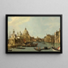 Venetië L'monding van het Groot Kanaal vanaf het oosten - Canaletto — ingelijst kunstwerk aan de muur