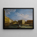 Venetië, uitzicht op het Groot Kanaal en de Rialtobrug vanuit het noorden - Canaletto — ingelijst kunstwerk aan de muur