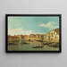 Venetië, het kanaal van Santa Chiara - Canaletto — ingelijst kunstwerk aan de muur