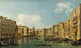 Venetië het Grote Kanaal van het Palazzo Foscari aan de Carità - Canaletto — weergave van het kunstwerk