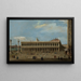 Venetië de Piazzetta kijkend naar het westen met de Libreria - Canaletto — ingelijst kunstwerk aan de muur