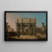 van het uitzicht op de Constantijnboog met het Colosseum - Canaletto — ingelijst kunstwerk aan de muur