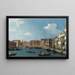 Vue du canal de Santa Chiara Venise - Canaletto — ingelijst kunstwerk aan de muur