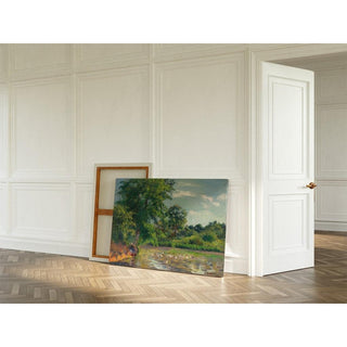Canards sur l'Étang de Montfoucault - Camille Pissarro | Reproduction Tableau Décoration murale affiche copie