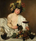 Bacchus - Caravaggio — weergave van het kunstwerk