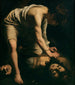 David en Goliath - Caravaggio — weergave van het kunstwerk