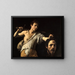 David schilderij met het hoofd van Goliath - Caravaggio — ingelijst kunstwerk aan de muur