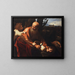 Het Offer van Isaak - Caravaggio — ingelijst kunstwerk aan de muur