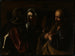 De verloochening van Sint-Pieter - Caravaggio — weergave van het kunstwerk