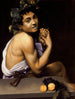 De jonge Bacchus ziek - Caravaggio — weergave van het kunstwerk