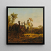 Caravane dans le désert - Jean-Baptiste Hilaire — ingelijst kunstwerk aan de muur