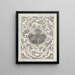 Decoratief motief met leeuwen - Carel Adolph Lion Cachet — ingelijst kunstwerk aan de muur
