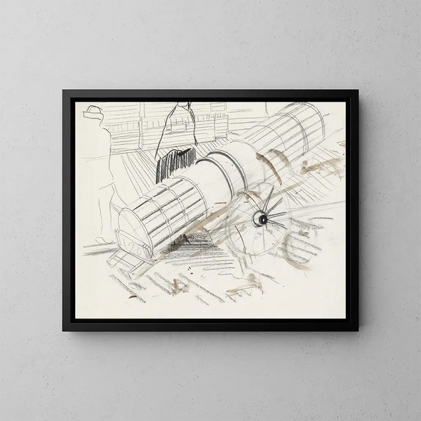 Canon - Carel Adolph Lion Cachet — framed artwork on a wall