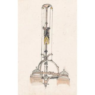 Carel Adolph Lion Cachet - Ontwerp voor een bascule lamp.webp