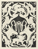 Project van ex-libris met monogram en leeuwen - Carel Adolph Lion Cachet — weergave van het kunstwerk