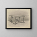 ontwerp voor een tafel - Carel Adolph Lion Cachet — ingelijst kunstwerk aan de muur