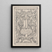 Reproductie van het schilderij Project voor ex-libris van Carel Lion Cachet - Carel Adolph Lion Cachet