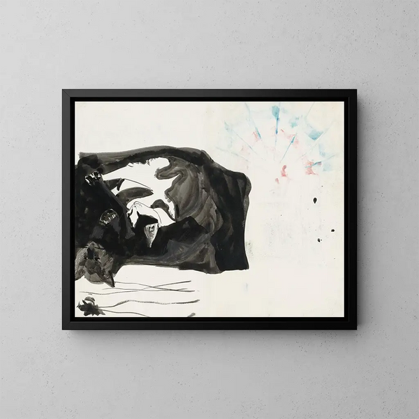Twee katten - Carel Adolph Lion Cachet — ingelijst kunstwerk aan de muur