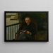 Portret van een man die leest - Carel Eliza van der Sande Lacoste — ingelijst kunstwerk aan de muur
