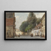 Stadszicht - Carel Jacobus Behr — ingelijst kunstwerk aan de muur