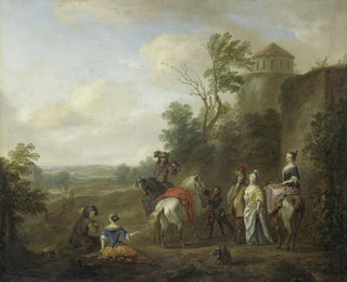 Carel van Falens - A Hunting Party.webp