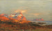Zonsondergang op de Lofoten - Carl August Heinrich Ferdinand Oesterley — weergave van het kunstwerk