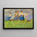 L'étude des jeunes filles - Carl Bantzer — ingelijst kunstwerk aan de muur