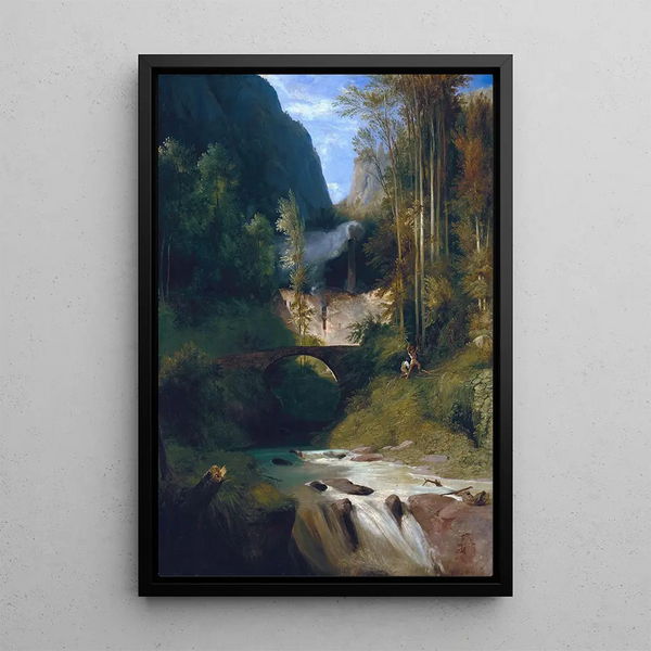 Reproduction of the painting Gorge near Amalfi - Carl Blechen