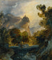 Italiaans landschap - Carl Blechen — weergave van het kunstwerk