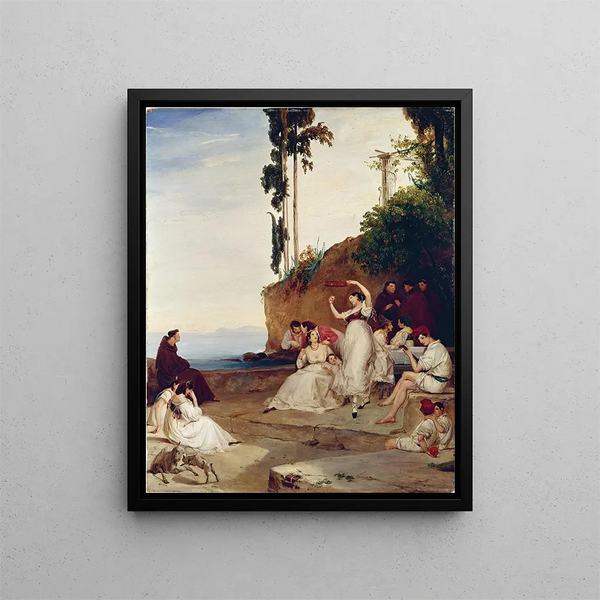Tarentelle - Carl Blechen — framed artwork on a wall