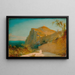 Rochers de Tibère à Capri - Carl Blechen — ingelijst kunstwerk aan de muur