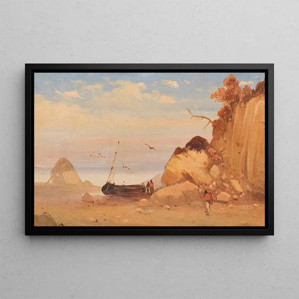 Carl Blechen - Zugeschrieben Fischer am Ostseestrand.webp
