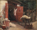 Een slachthuis in Hellebk - Carl Bloch — weergave van het kunstwerk
