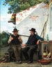 Een gesprek tussen twee vissers - Carl Bloch — weergave van het kunstwerk
