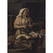 Reproductie van het schilderij Een vrouw die vis verkoopt - Carl Bloch
