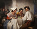 in een Romeinse osteria - Carl Bloch — weergave van het kunstwerk
