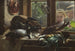 Natuurstudie met Vis - Carl Bloch — weergave van het kunstwerk
