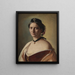 L'vrouw van de kunstenaar, mevrouw Alma Bloch geboren Trepka - Carl Bloch — ingelijst kunstwerk aan de muur