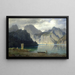 Evening at Traunsee - Carl Bolze — framed artwork on a wall
