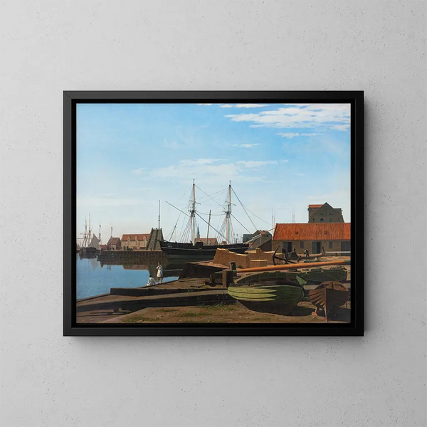 Place des Larsens - Carl Dahl — framed artwork on a wall