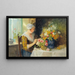 Bloemen Schikken - Carl Duxa — ingelijst kunstwerk aan de muur