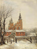 Rosenborg in de winter - Carl Frederik Aagaard — weergave van het kunstwerk